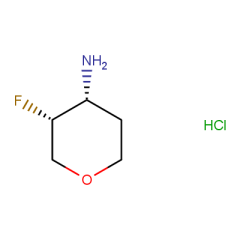 (3R,4R)-3-fluorooxan-4-amine hydrochloride