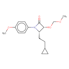 (3R,4S)-4-(2-cyclopropylethyl)-3-(methoxymethoxy)-1-(4-methoxyphenyl)azetidin-2-one
