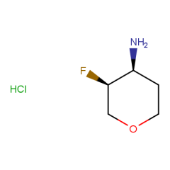 (3S,4S)-3-fluorooxan-4-amine hydrochloride