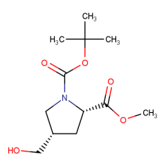 1-tert-butyl 2-methyl cis-4-(hydroxymethyl)pyrrolidine-1,2-dicarboxylate
