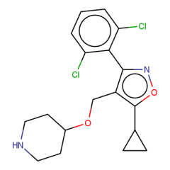 4-{[5-cyclopropyl-3-(2,6-dichlorophenyl)-1,2-oxazol-4-yl]methoxy}piperidine