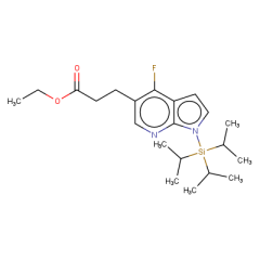 ethyl 3-{4-fluoro-1-[tris(propan-2-yl)silyl]-1H-pyrrolo[2,3-b]pyridin-5-yl}propanoate