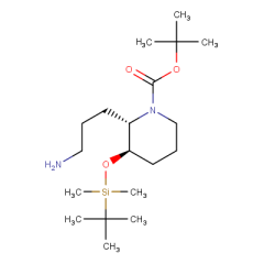 tert-butyl (2S,3R)-2-(3-aminopropyl)-3-[(tert-butyldimethylsilyl)oxy]piperidine-1-carboxylate