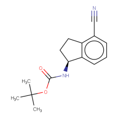 tert-butyl N-[(1S)-4-cyano-2,3-dihydro-1H-inden-1-yl]carbamate