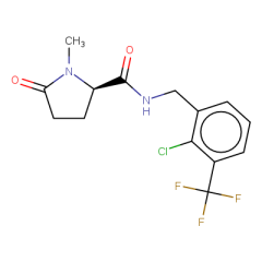 (2R)-N-{[2-chloro-3-(trifluoromethyl)phenyl]methyl}-1-methyl-5-oxopyrrolidine-2-carboxamide