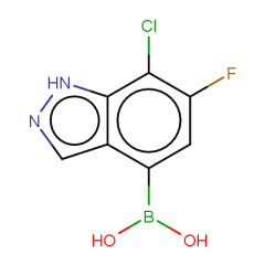 (7-chloro-6-fluoro-1H-indazol-4-yl)boronic acid