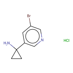 1-(5-bromopyridin-3-yl)cyclopropan-1-amine hydrochloride