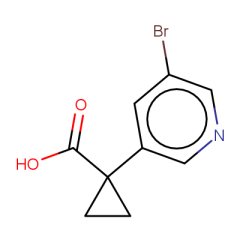 1-(5-bromopyridin-3-yl)cyclopropane-1-carboxylic acid