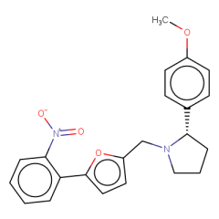 2-(4-methoxyphenyl)-1-{[5-(2-nitrophenyl)furan-2-yl]methyl}pyrrolidine