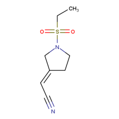 2-[(3E)-1-(ethanesulfonyl)pyrrolidin-3-ylidene]acetonitrile