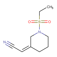 2-[(3Z)-1-(ethanesulfonyl)piperidin-3-ylidene]acetonitrile