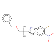 2-[1-(benzyloxy)-2-methylpropan-2-yl]-6-fluoro-5-nitro-1H-indole