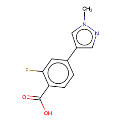 2-fluoro-4-(1-methyl-1H-pyrazol-4-yl)benzoic acid