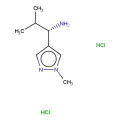 2-methyl-1-(1-methyl-1H-pyrazol-4-yl)propan-1-amine dihydrochloride