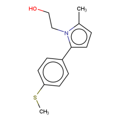 2-{2-methyl-5-[4-(methylsulfanyl)phenyl]-1H-pyrrol-1-yl}ethan-1-ol