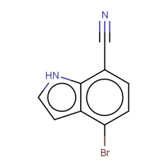4-bromo-1H-indole-7-carbonitrile