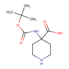 4-{[(tert-butoxy)carbonyl]amino}piperidine-4-carboxylic acid