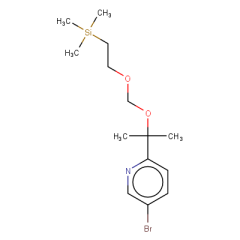 5-bromo-2-(2-{[2-(trimethylsilyl)ethoxy]methoxy}propan-2-yl)pyridine