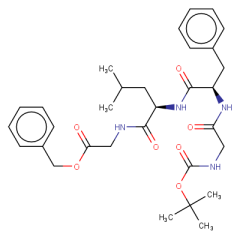 benzyl 2-[(2S)-2-[(2R)-2-(2-{[(tert-butoxy)carbonyl]amino}acetamido)-3-phenylpropanamido]-4-methylpentanamido]acetate