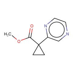 methyl 1-(pyrazin-2-yl)cyclopropane-1-carboxylate
