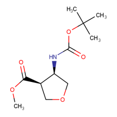 methyl cis-4-{[(tert-butoxy)carbonyl]amino}oxolane-3-carboxylate