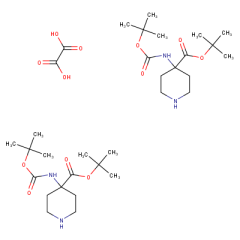tert-butyl 4-((tert-butoxycarbonyl)amino)piperidine-4-carboxylate hemioxalate