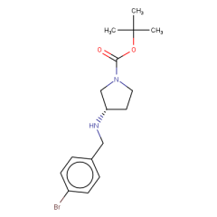 tert-butyl 3-{[(4-bromophenyl)methyl]amino}pyrrolidine-1-carboxylate
