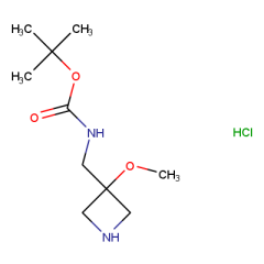 tert-butyl N-[(3-methoxyazetidin-3-yl)methyl]carbamate hydrochloride