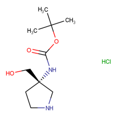 tert-butyl N-[3-(hydroxymethyl)pyrrolidin-3-yl]carbamate hydrochloride