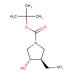tert-butyl trans-3-(aminomethyl)-4-hydroxypyrrolidine-1-carboxylate