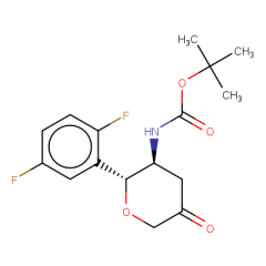 tert-butyl N-[(2R,3S)-2-(2,5-difluorophenyl)-5-oxooxan-3-yl]carbamate