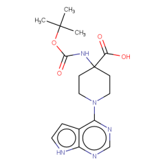 4-{[(tert-butoxy)carbonyl]amino}-1-{7H-pyrrolo[2,3-d]pyrimidin-4-yl}piperidine-4-carboxylic acid