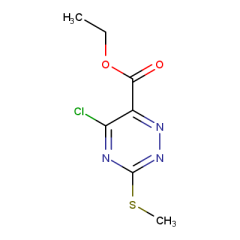 ethyl 5-chloro-3-(methylsulfanyl)-1,2,4-triazine-6-carboxylate