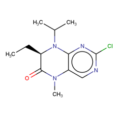 (7R)-2-chloro-7-ethyl-5-methyl-8-(propan-2-yl)-5,6,7,8-tetrahydropteridin-6-one