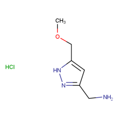 [5-(methoxymethyl)-1H-pyrazol-3-yl]methanamine hydrochloride