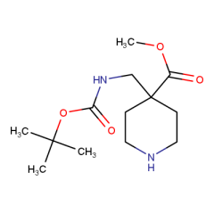 methyl 4-({[(tert-butoxy)carbonyl]amino}methyl)piperidine-4-carboxylate