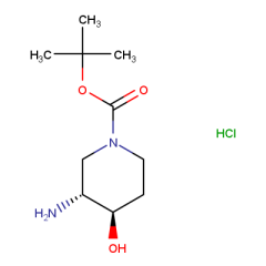 trans-3-amino-1-boc-4-hydroxypiperidine hydrochloride