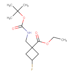 ethyl 1-[(tert-butoxycarbonylamino)methyl]-3-fluoro-cyclobutanecarboxylate