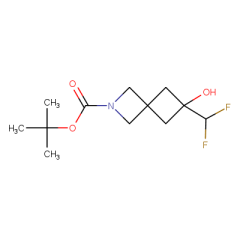 tert-butyl 6-(difluoromethyl)-6-hydroxy-2-azaspiro[3.3]heptane-2-carboxylate