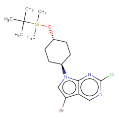 5-bromo-7-[trans-4-(tert-butyldimethylsilanyloxy)cyclohexyl]-2-chloro-7h-pyrrolo[2,3-d]pyrimidine