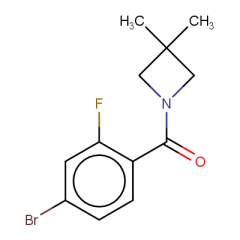 1-(4-bromo-2-fluorobenzoyl)-3,3-dimethylazetidine