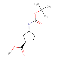 methyl trans-3-{[(tert-butoxy)carbonyl]amino}cyclopentane-1-carboxylate