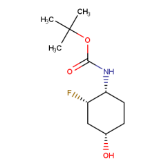 tert-butyl N-[(1R,2S,4S)-rel-2-fluoro-4-hydroxycyclohexyl]carbamate