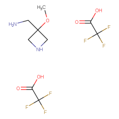 (3-methoxyazetidin-3-yl)methanamine bis(2,2,2-trifluoroacetate)