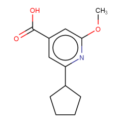2-cyclopentyl-6-methoxypyridine-4-carboxylic acid