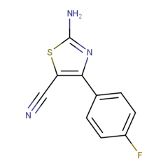 2-amino-4-(4-fluorophenyl)-1,3-thiazole-5-carbonitrile