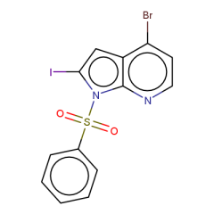 1-(benzenesulfonyl)-4-bromo-2-iodo-1H-pyrrolo[2,3-b]pyridine