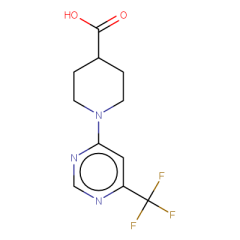 1-[6-(trifluoromethyl)pyrimidin-4-yl]piperidine-4-carboxylic acid