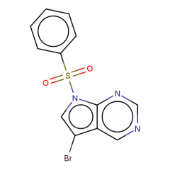 7-(benzenesulfonyl)-5-bromo-7H-pyrrolo[2,3-d]pyrimidine
