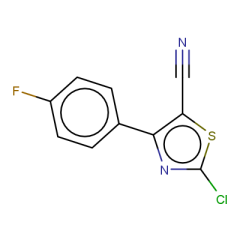 2-chloro-4-(4-fluorophenyl)-1,3-thiazole-5-carbonitrile